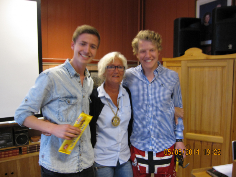 Jonas Garberg og Jørn Schia deltok på RYLA 2014