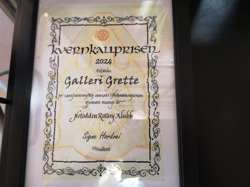 Kvernkallprisen 2024 ble tildelt Galleri Grette v/Martine Grette